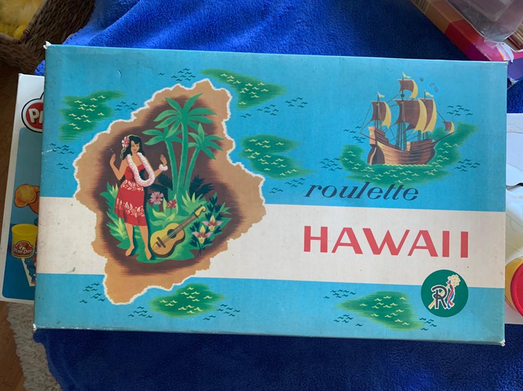 Vintage Hawaii roulette complet, Enlèvement ou Envoi, Utilisé