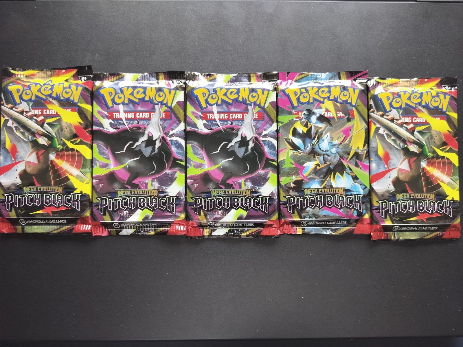 5 pitch black booster packs pokemon, Enlèvement, Booster
