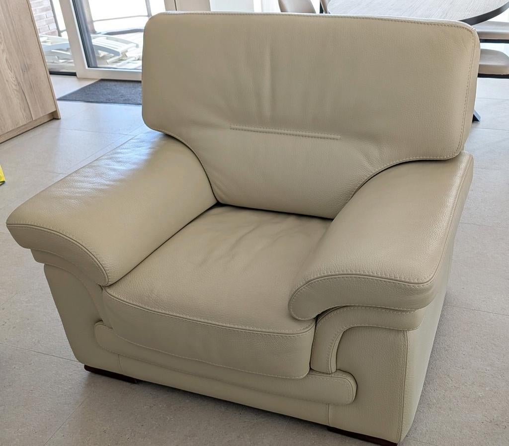 Eenzit Fauteuil, Ophalen, Gebruikt, Eenpersoons, Leer