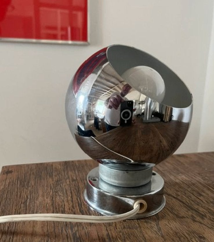 Reggiani kleine vintage designlamp, Ophalen, Metaal, Design