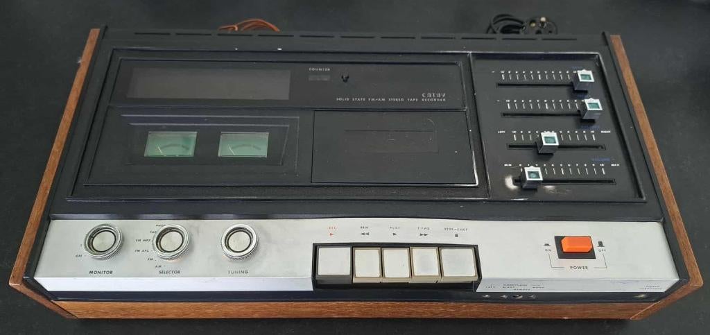CATHY Solid State FM/AM Stereo Tape Recorder, Audio, Tv en Foto, Cassettedecks, Ophalen of Verzenden, Enkel, Overige merken