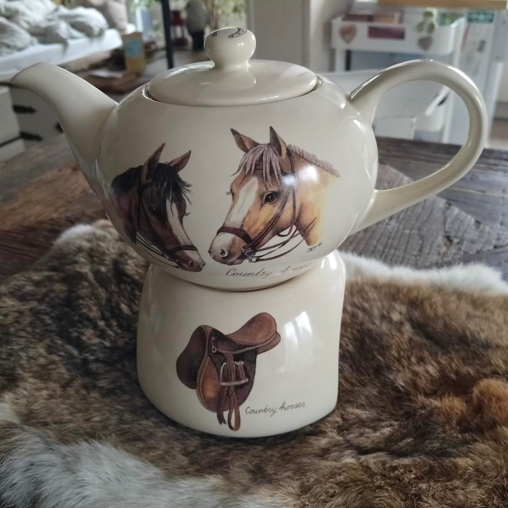 Theepot met theelichthouder porcelijn, Enlèvement ou Envoi