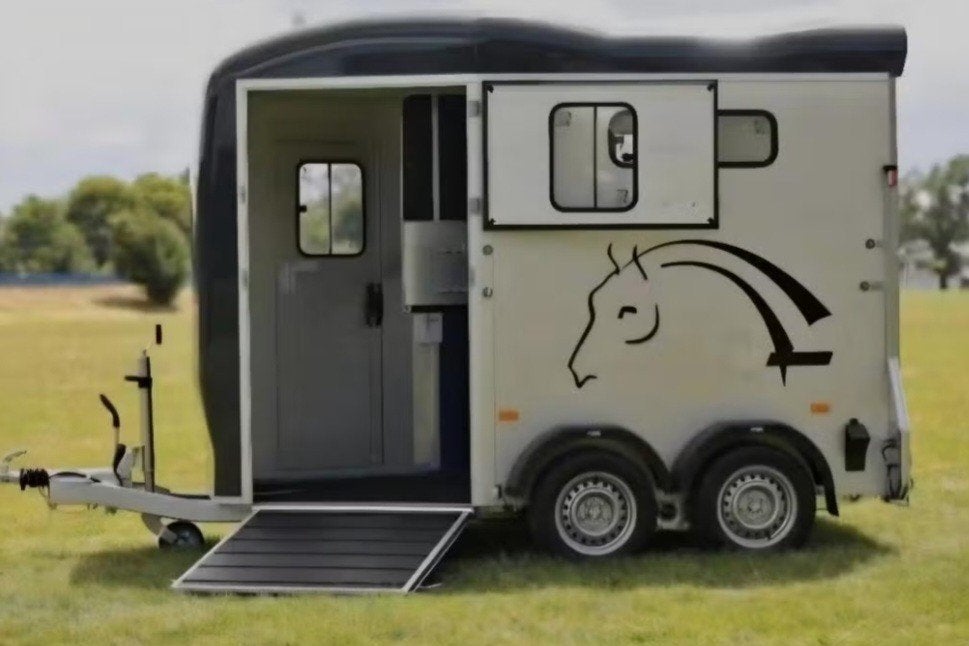 2-paardstrailer te huur, Dieren en Toebehoren, Ophalen, Zo goed als nieuw, Aluminium, 2-paards trailer