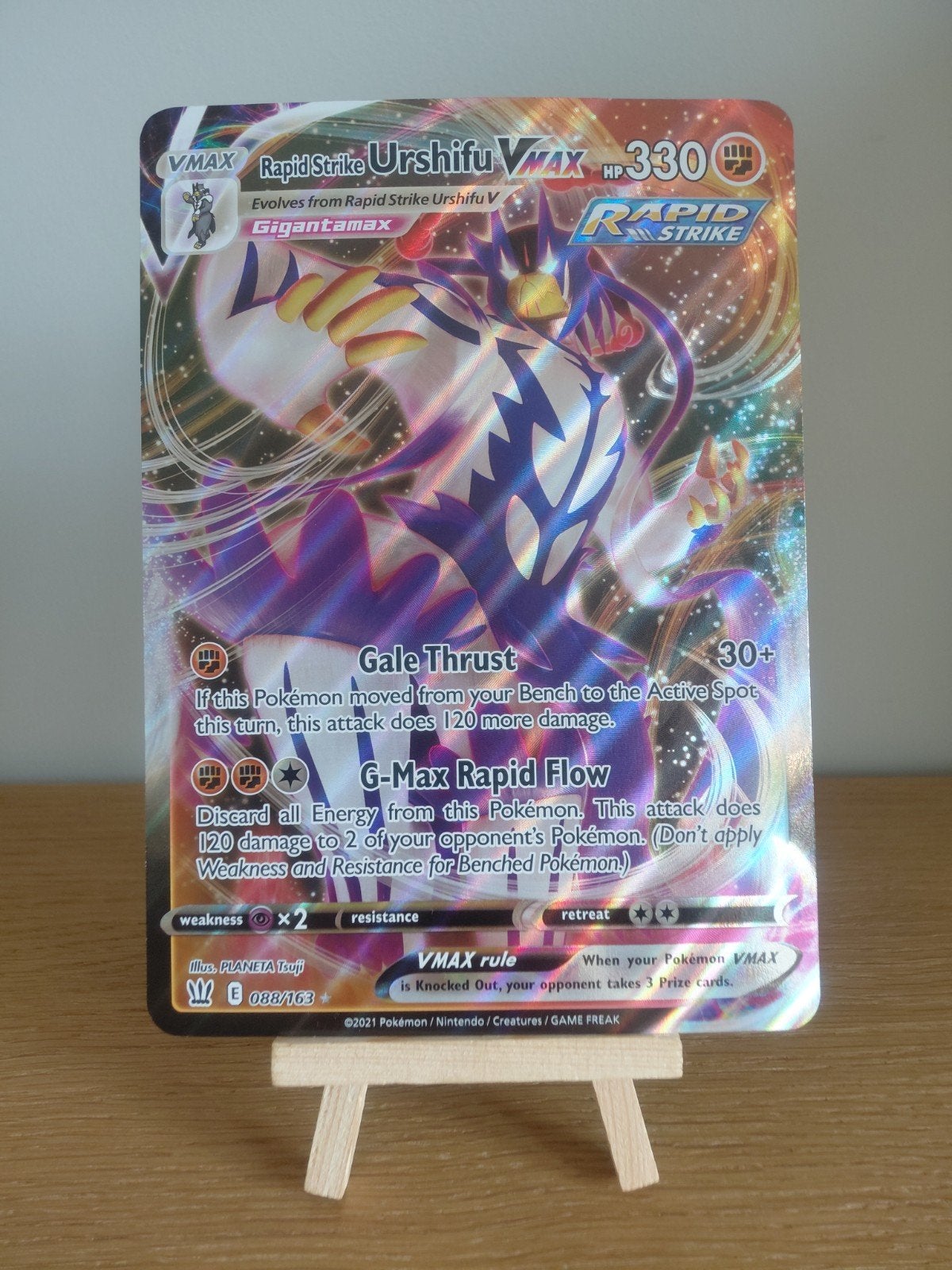 pokémon kaart: jumbo urshifu, Ophalen of Verzenden, Gebruikt, Losse kaart
