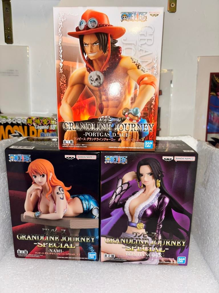 Rare Lot 3 Figurines One Piece - Grandline Journey ‍️, Enlèvement, Comme neuf