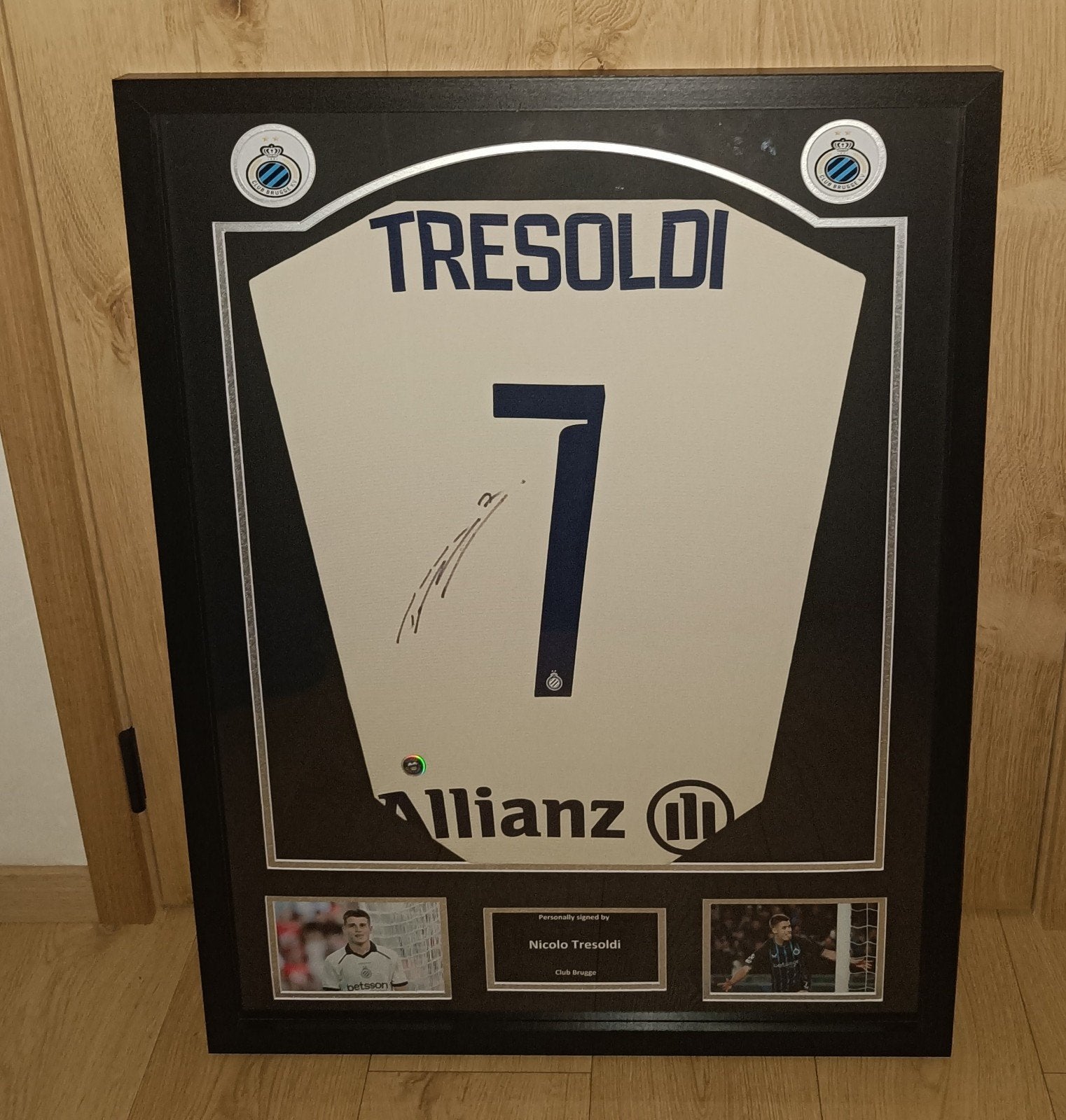 Gesigneerd shirt Tresoldi - Brugge, Verzamelen, Ophalen of Verzenden, Shirt