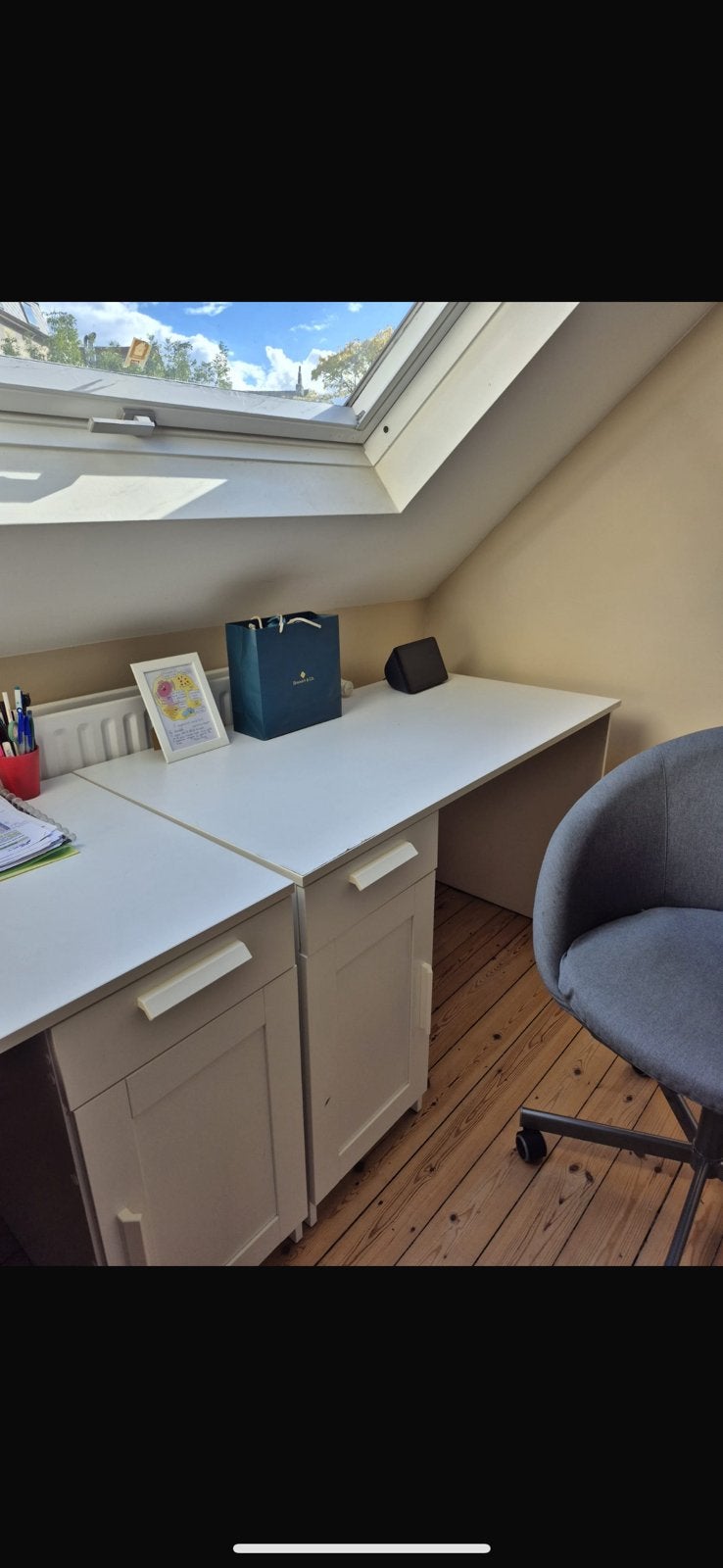 Bureau, Bureau duo, Enlèvement, Utilisé, IKEA