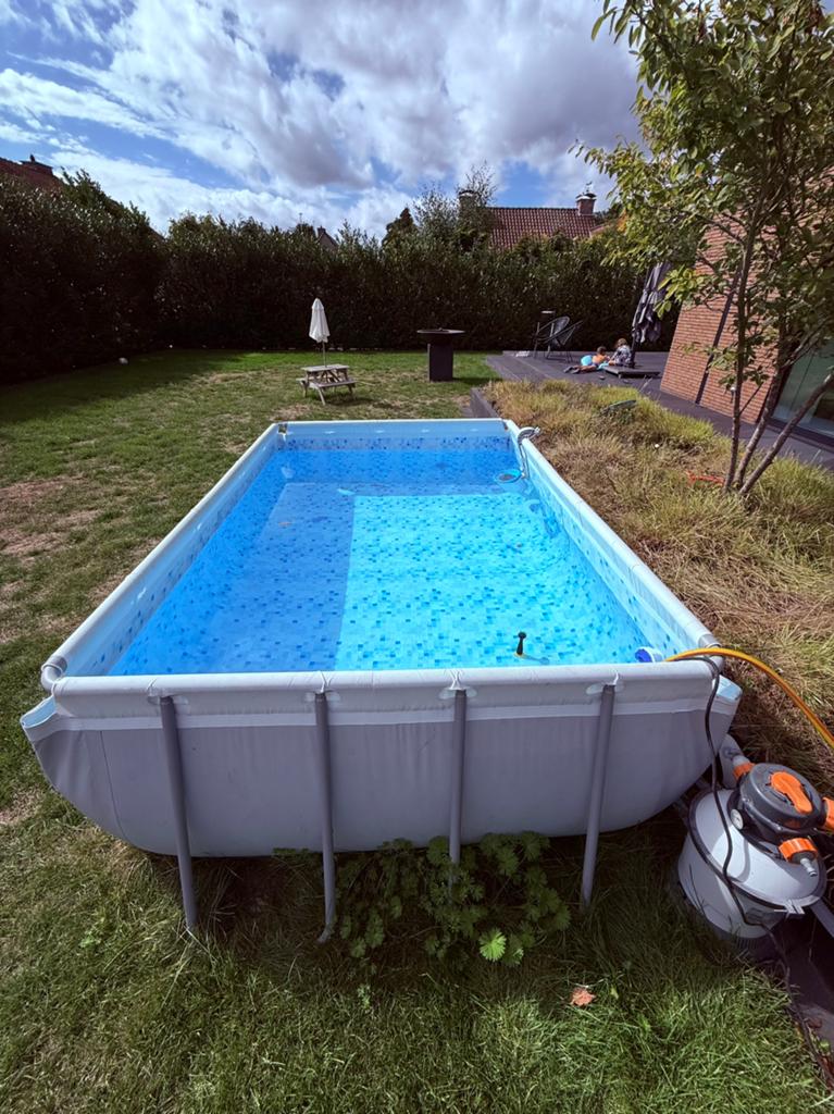 Intex opzetzwembad incl grote zandfilter, Ophalen, Zo goed als nieuw, Opzetzwembad
