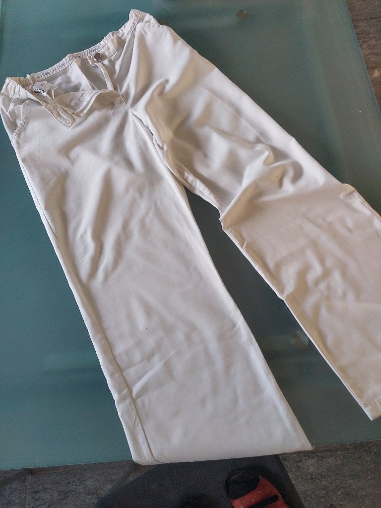 Stage broek wit (T34) Alsico voor Artevelde Hogeschool, Ophalen, Wit