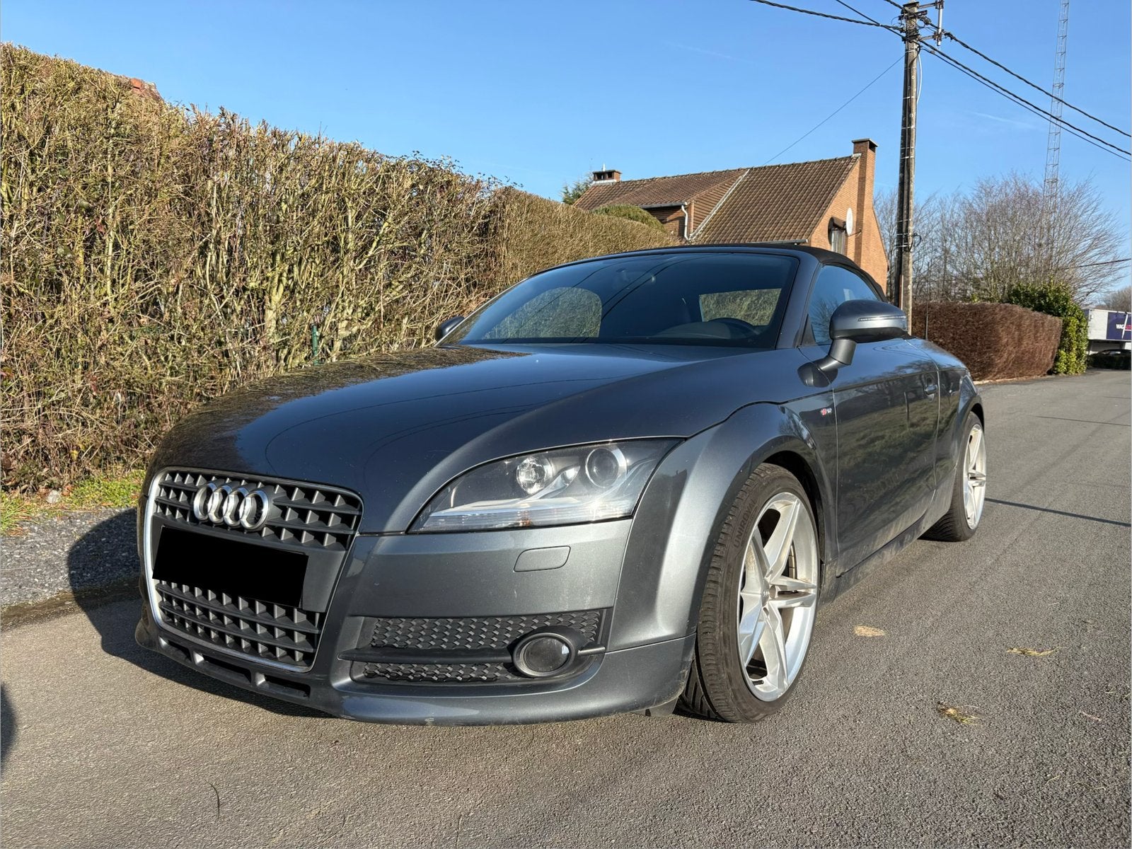 Audi TT S-line / Cabrio / Automatique, Autos, Audi, Cuir, Cabriolet, Noir, Automatique
