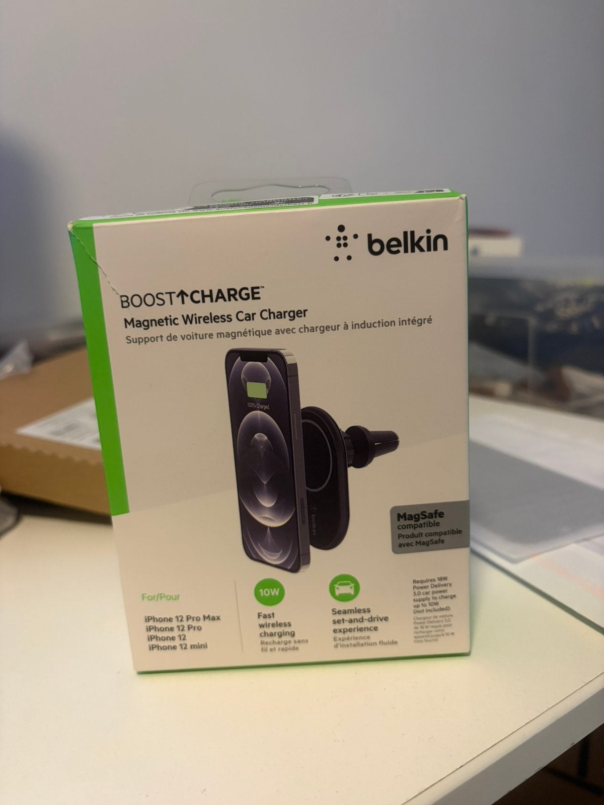 Belkin MagSafe magnetische autolader, Ophalen of Verzenden, Zo goed als nieuw