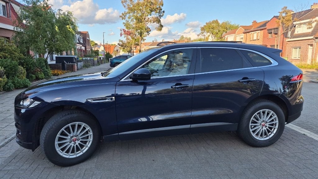 Jaguar F-pace 2.0D Bj 2019 129000km FULL OPTION AUTOMAAT, Automaat, 4 deurs, Blauw, Leder