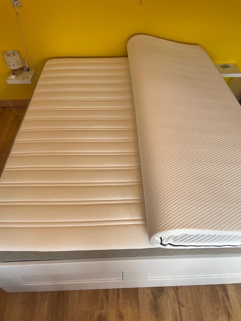 Ikea Matras met Emma topper 2 persoons 160/200, Huis en Inrichting, Ophalen, Gebruikt, Tweepersoons, Matras