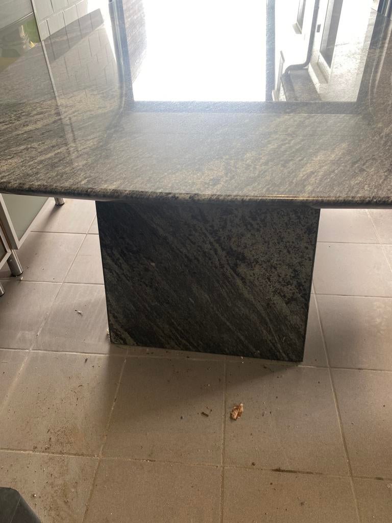 Granieten tafel, Huis en Inrichting, Ophalen, Overige materialen, 100 tot 150 cm, Vierkant
