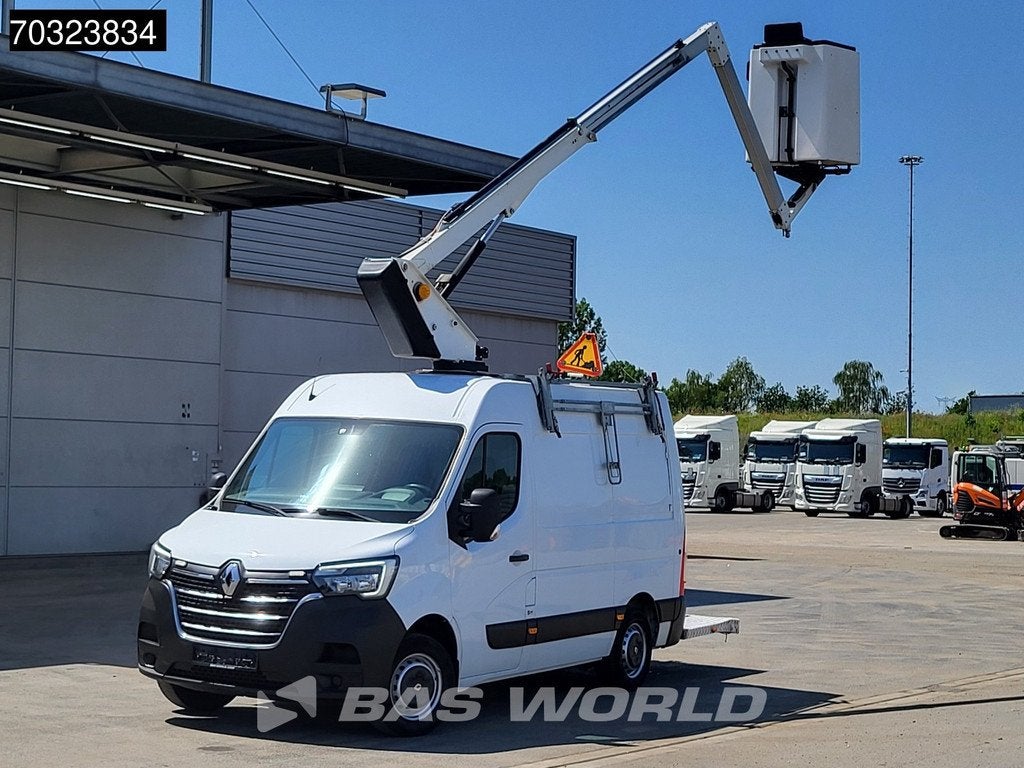 Renault Master 145PK Hoogwerker 11,3m Werkhoogte L2H2 LED Tr, 145 ch, Achat, Capteur de lumière, Euro 6