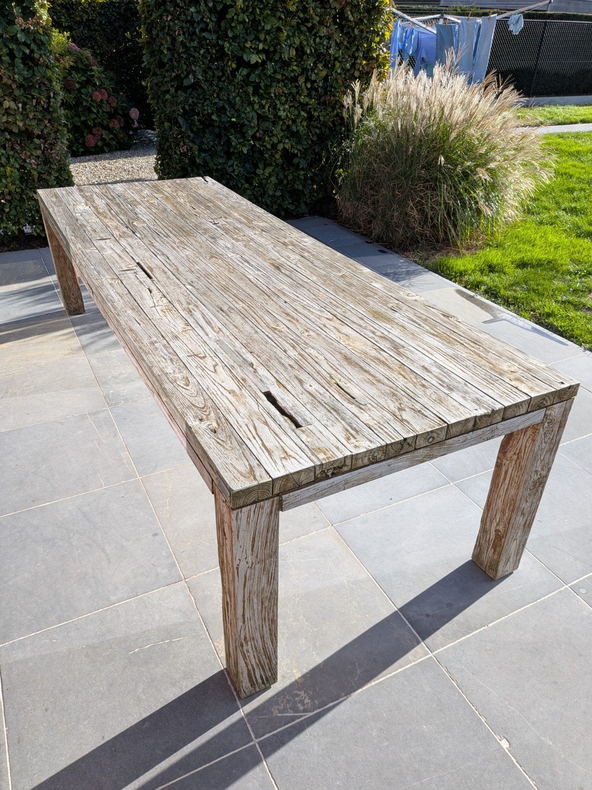 Teak tuintafel 3x1m, Ophalen