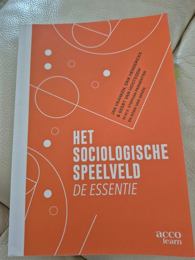 Het sociologische speelveld, de essentie, Boeken, Schoolboeken, Nederlands, Ophalen of Verzenden