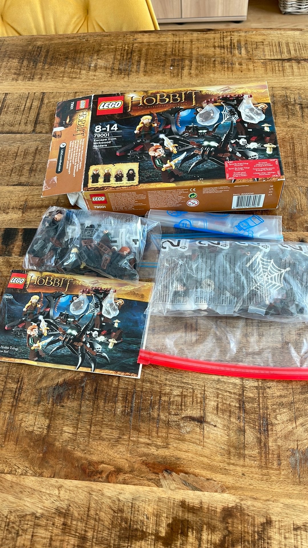 Lego the hobbit 79001 escape from mirkwood spiders, Enlèvement, Comme neuf, Complet, Lego