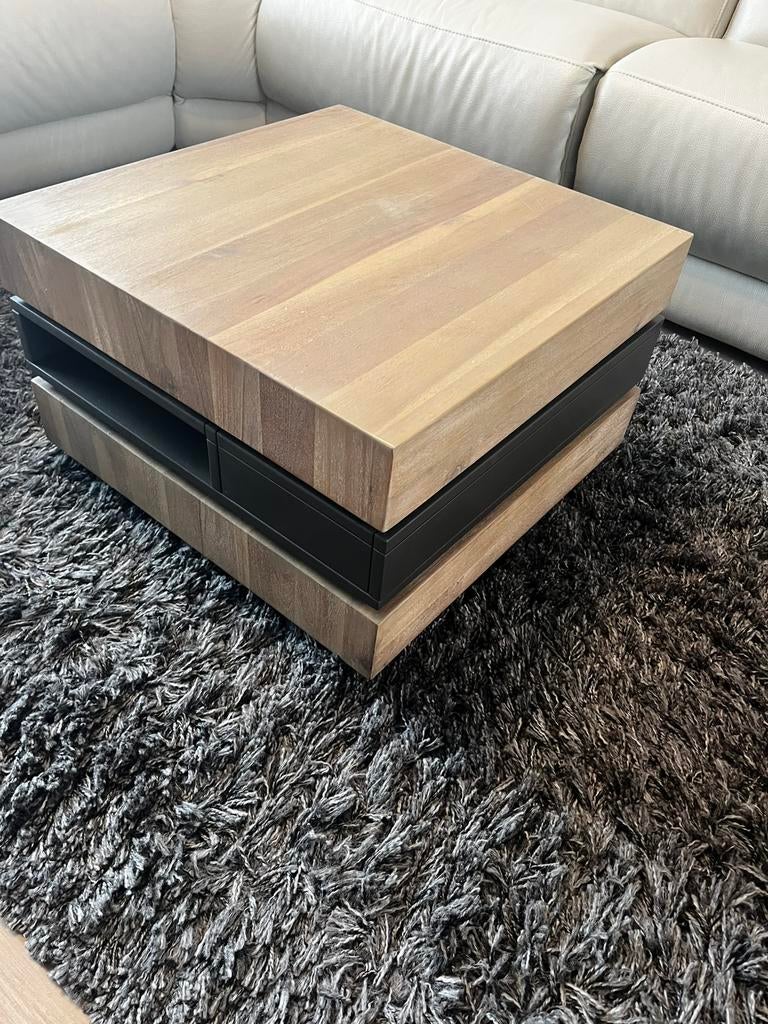 Salontafel, Ophalen, Gebruikt, 50 tot 100 cm, Vierkant