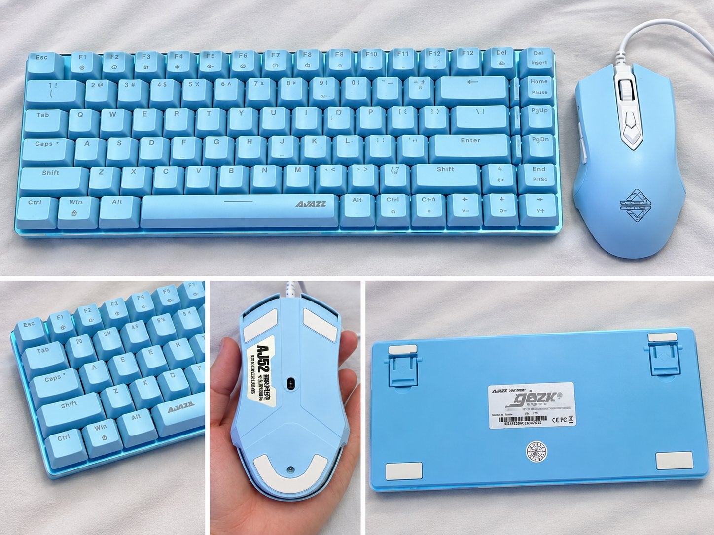 Ajazz Gaming toetsenbord +Muis  +kabel, Ophalen, Zo goed als nieuw, Bedraad, Gaming toetsenbord