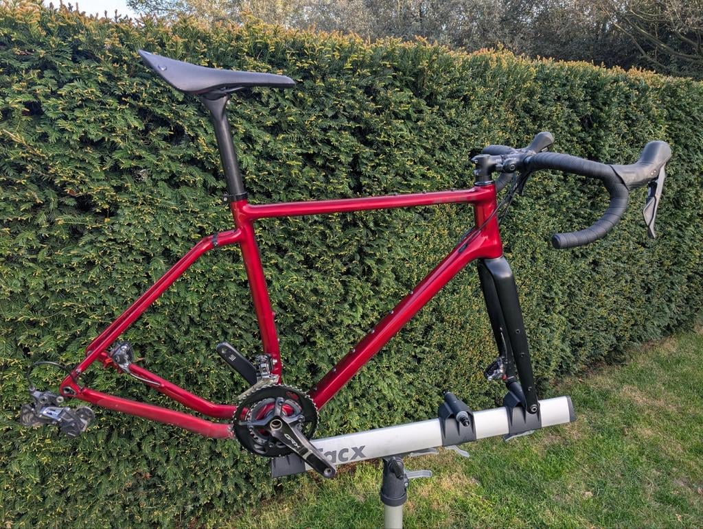 Winspace G2 gravel frame + toebehoren, Vélos & Vélomoteurs, Vélos | Vélos de course, Utilisé, Hommes, Autres marques, Plus de 20 vitesses