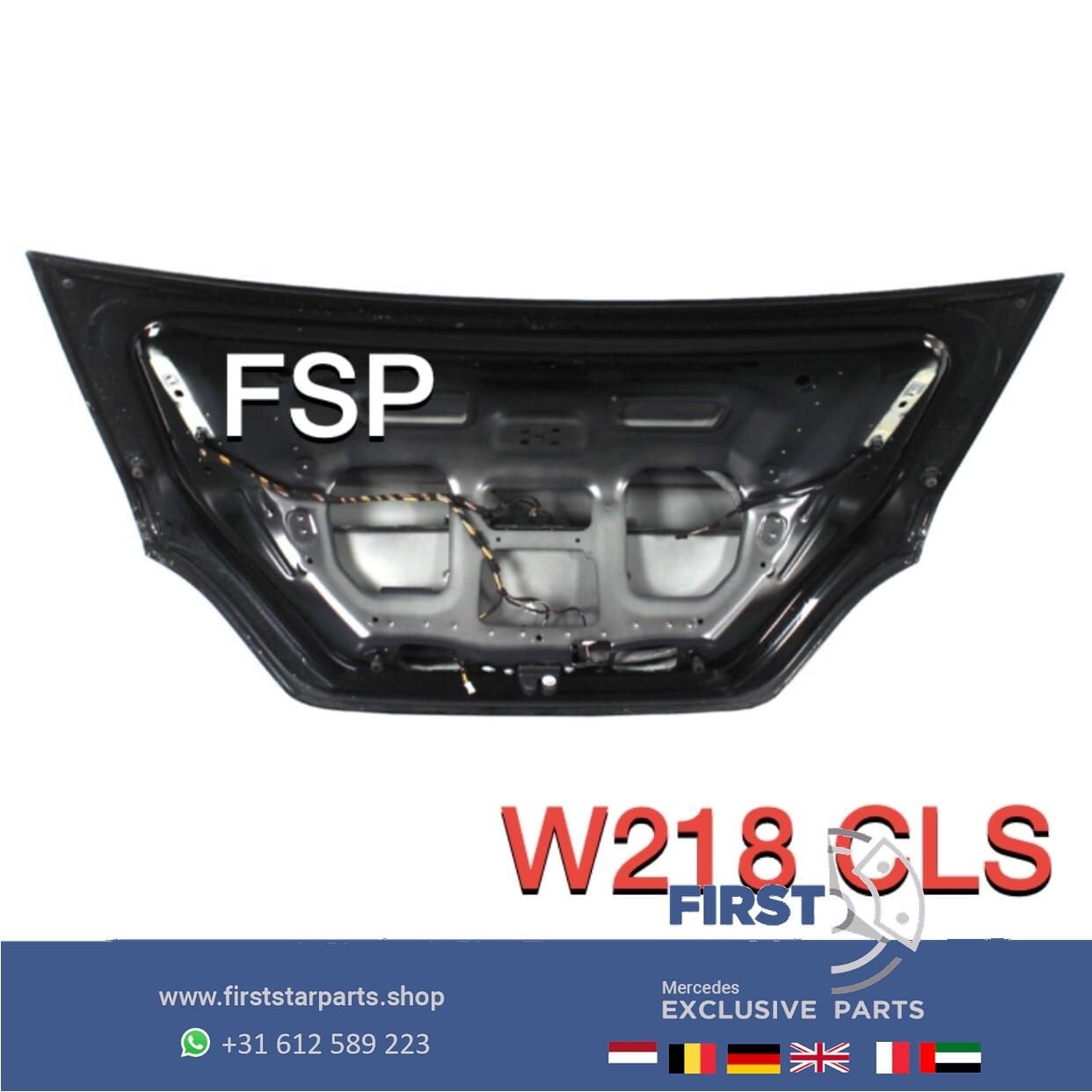 W218 CLS Facelift Achterklep + camera Mercedes grijs koffer, Gebruikt, Ophalen of Verzenden, Achter, -
