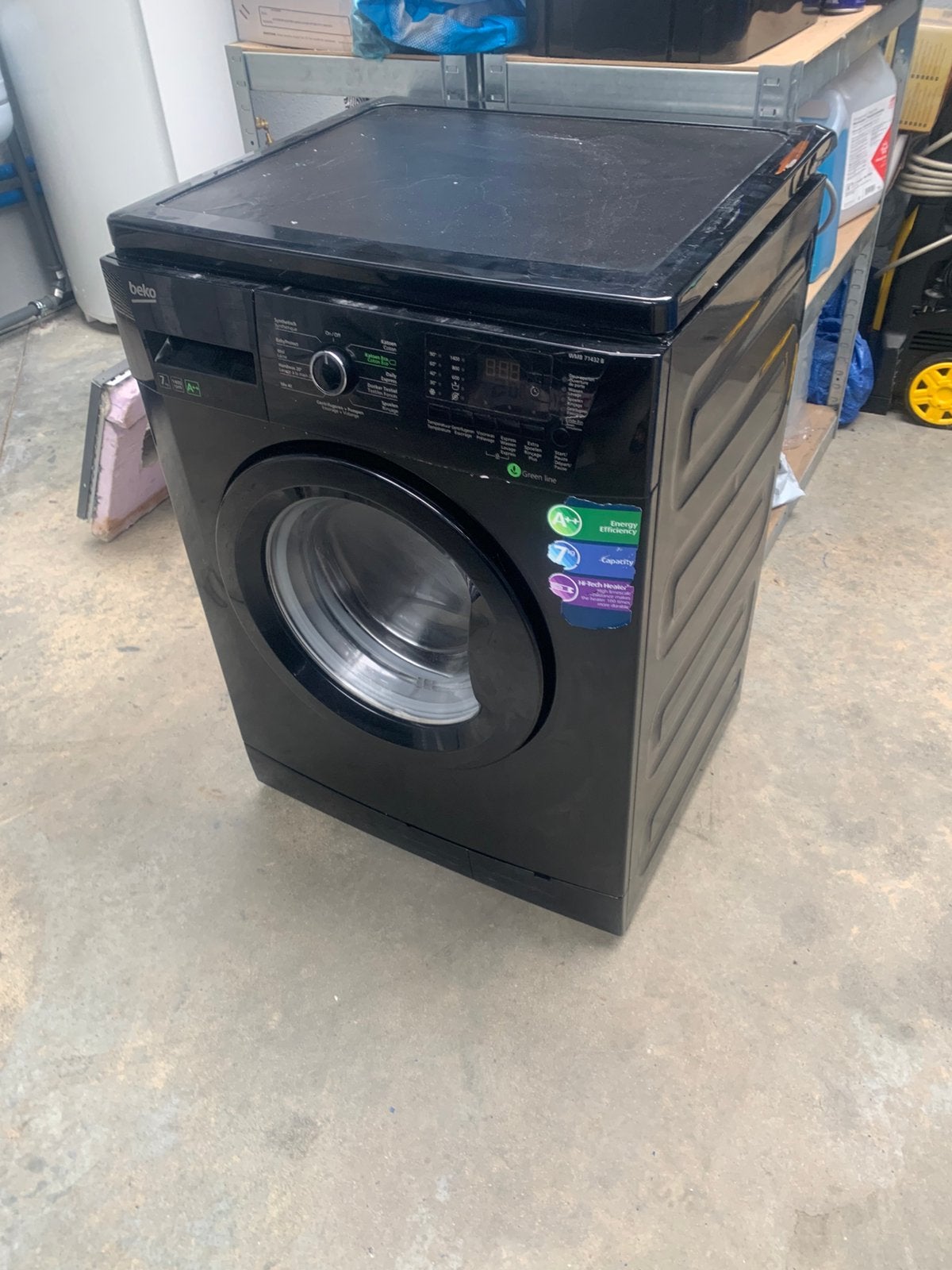 Lave linge BEKO modèle WMB71432B., 6 à 8 kg, Classe énergétique A ou plus économe, Chargeur frontal, Enlèvement