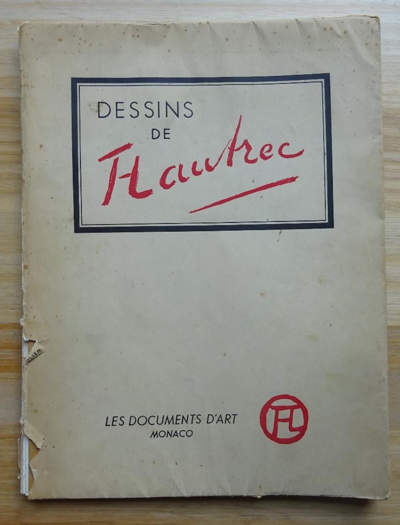 Dessins de Toulouse Lautrec, 1942, documents d'art, Gelezen, Ophalen of Verzenden, Julien, Schilder- en Tekenkunst
