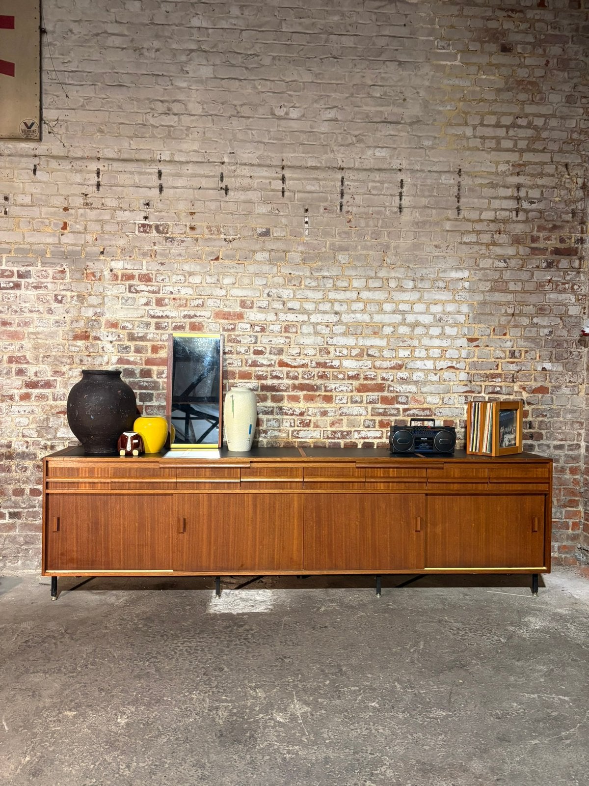 Dressoir/dressoir XXL 3m20 vintage Scandinavisch, Ophalen