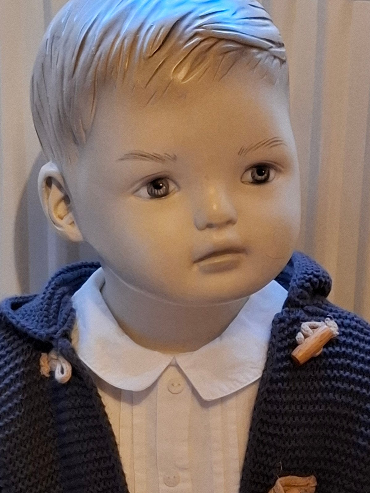 mooie oude etalage pop, Antiek en Kunst, Ophalen of Verzenden