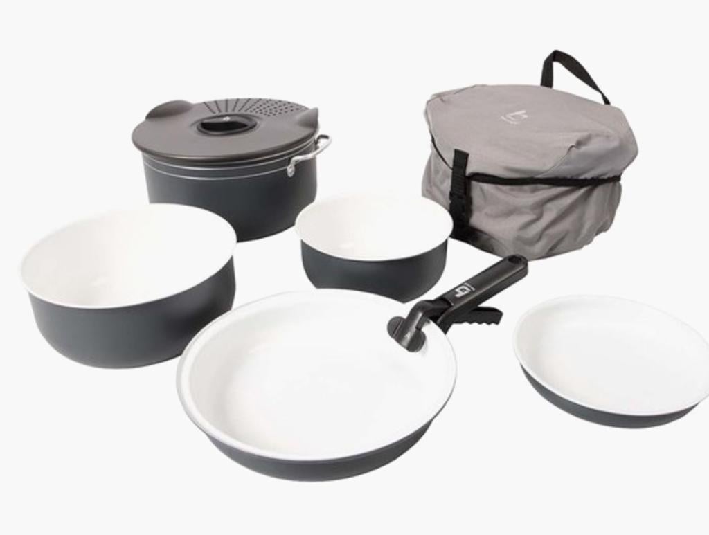 Bo Camp pannenset met Keramische coating, Caravans en Kamperen, Ophalen, Nieuw