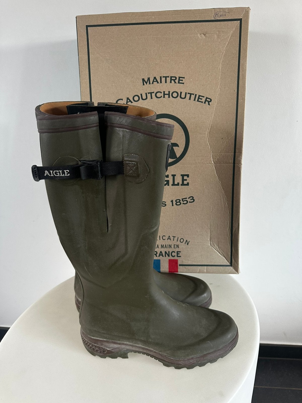 Bottes Aigle Parcours 2, Jardin & Terrasse, Vêtements de travail, Enlèvement, Utilisé