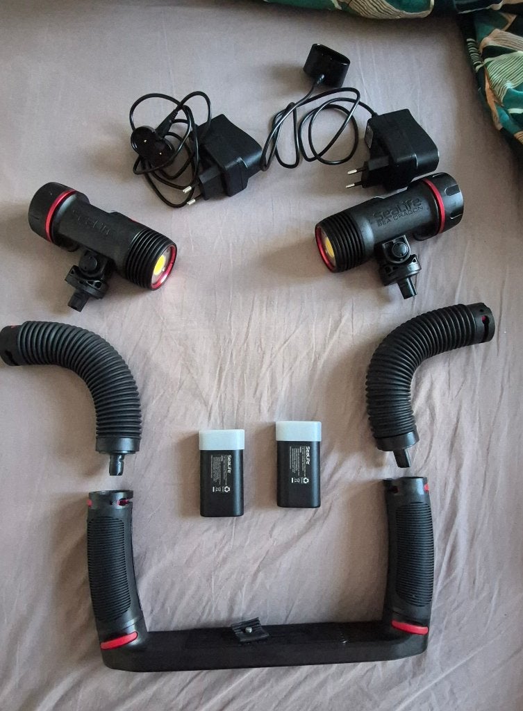 Sealife Sea Dragon DUO 6000F onderwater videolampset, SeaLife, Inclusief accu, Compactcamera, Ophalen of Verzenden