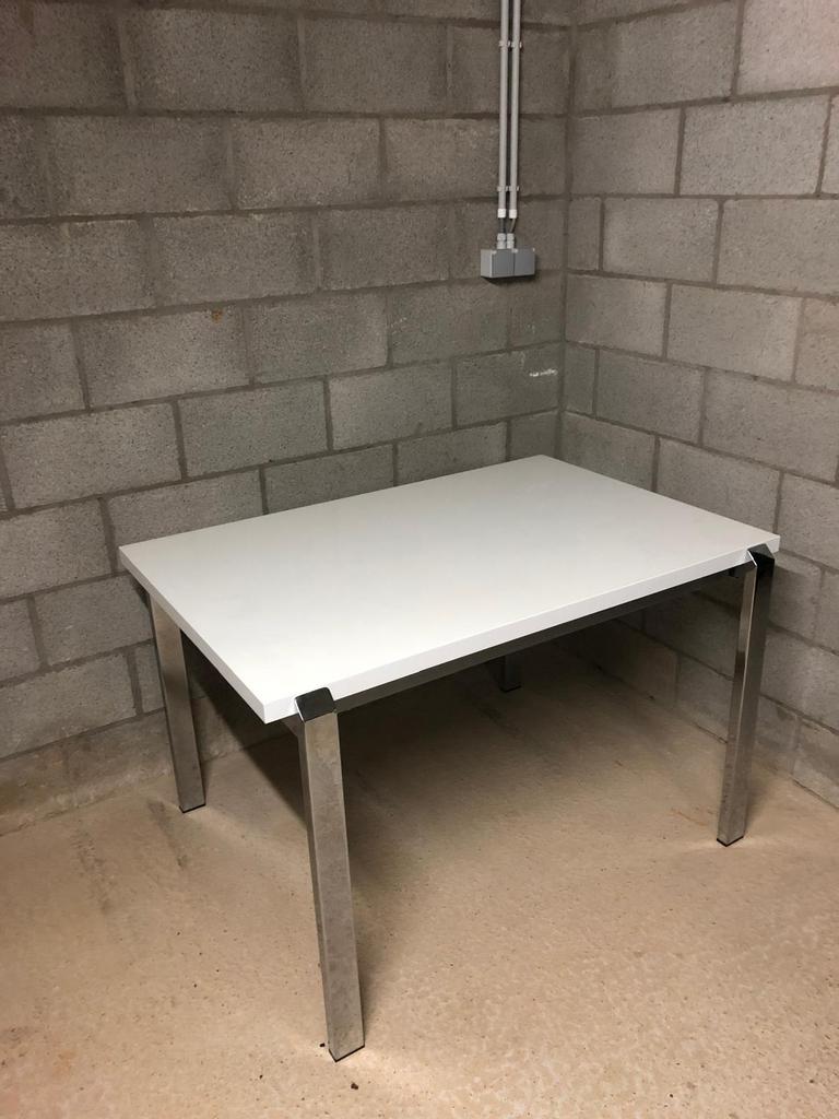 Tafel, Huis en Inrichting, Tafels | Eettafels, Ophalen, Kunststof, 100 tot 150 cm, Nieuw