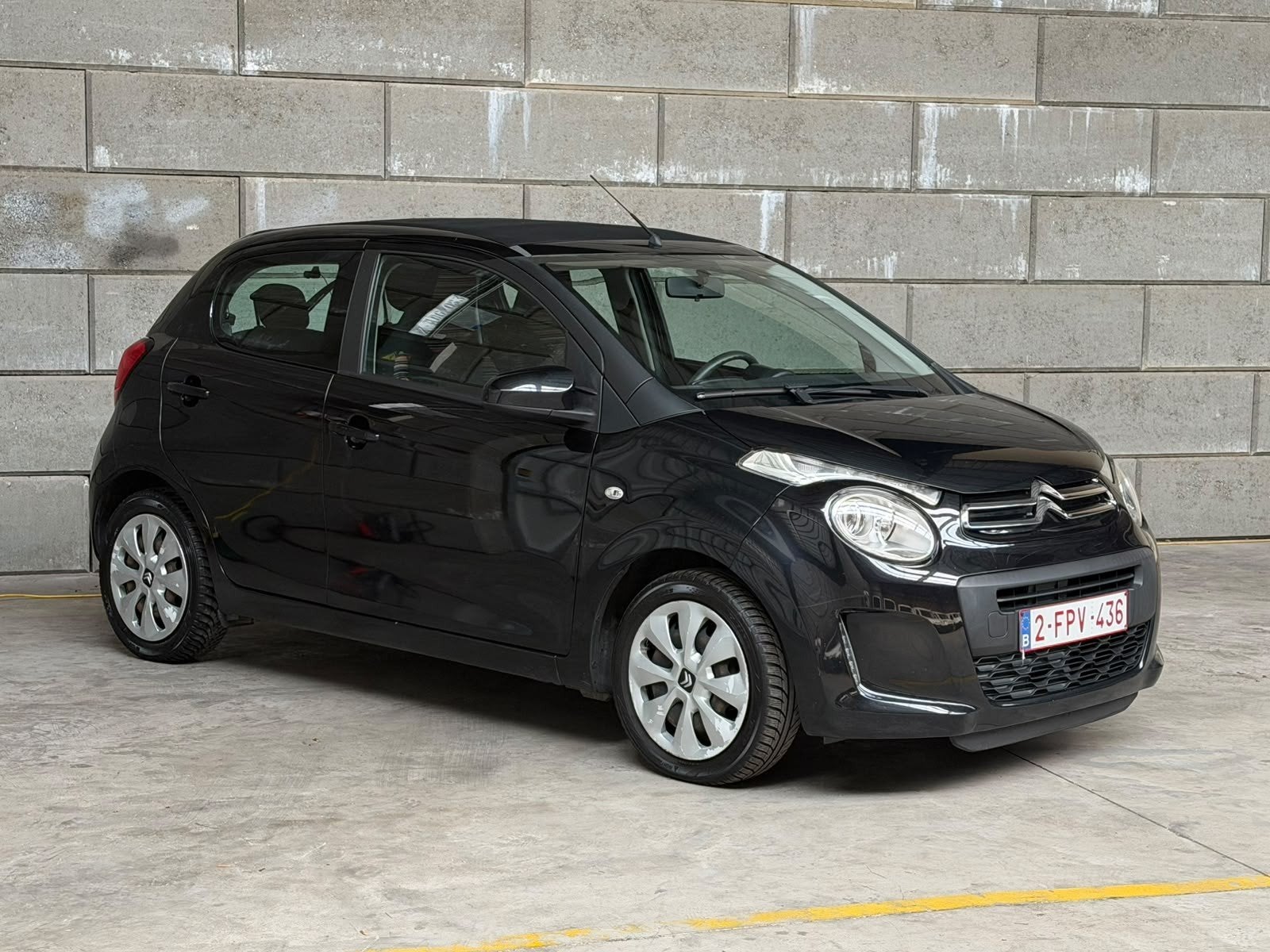 te koop — Citroën C1 essence 1200 — 2017 — 86.000 kmSell Cit, Auto's, Stof, Cabriolet, C1, Zwart