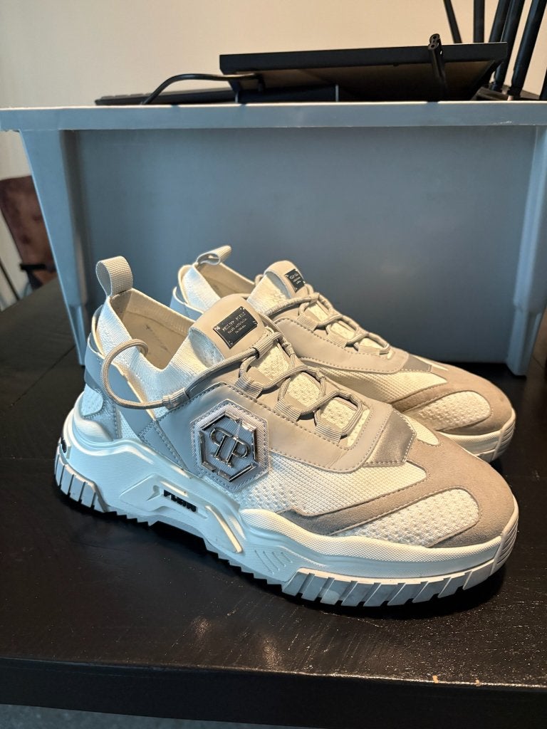 Philipp Plein Predator Sneakers maat 42, Wit, Ophalen of Verzenden, Zo goed als nieuw, Sneakers