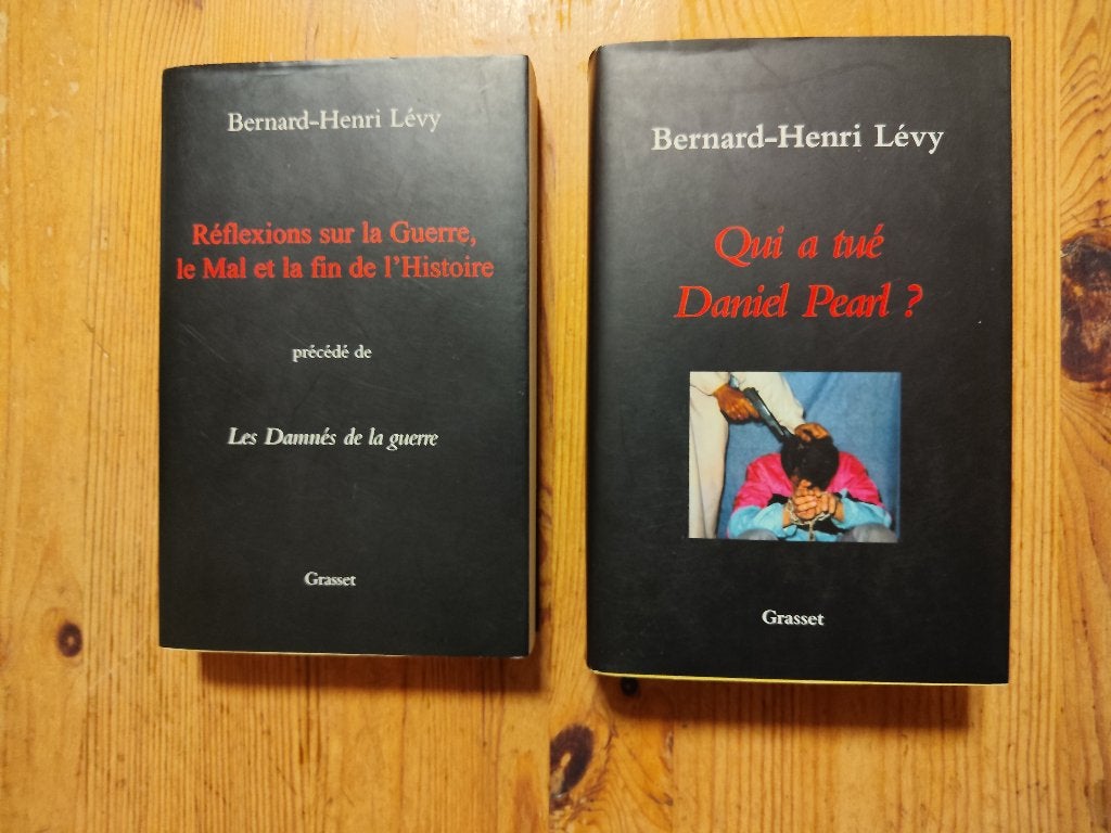 B.L. Lévy - Qui a tué Daniel Pearl? + un autre., Bernard-Henri Lévy, Utilisé, 20e siècle ou après, Envoi