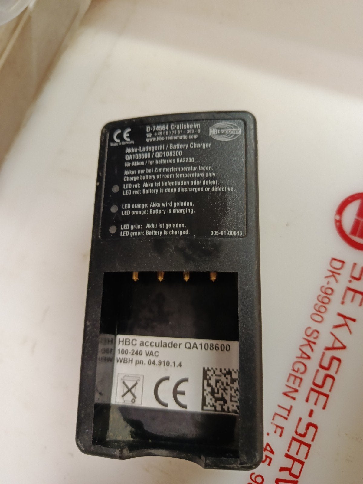 Chargeur HBC Radiomatic QA108600 / QD108300 - Batterie BA223, Enlèvement ou Envoi, Grue
