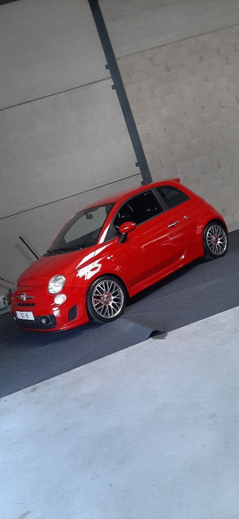 Abarth 500 1.4 T-JET 99 kw/135 pk 5-bak 140K 2011 Euro 5 KVV, Auto's, Voorwielaandrijving, Stof, Zwart, 4 cilinders