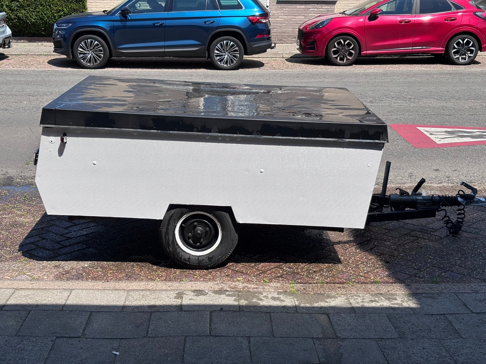 Bagagewagen / bagage aanhanger, Ophalen