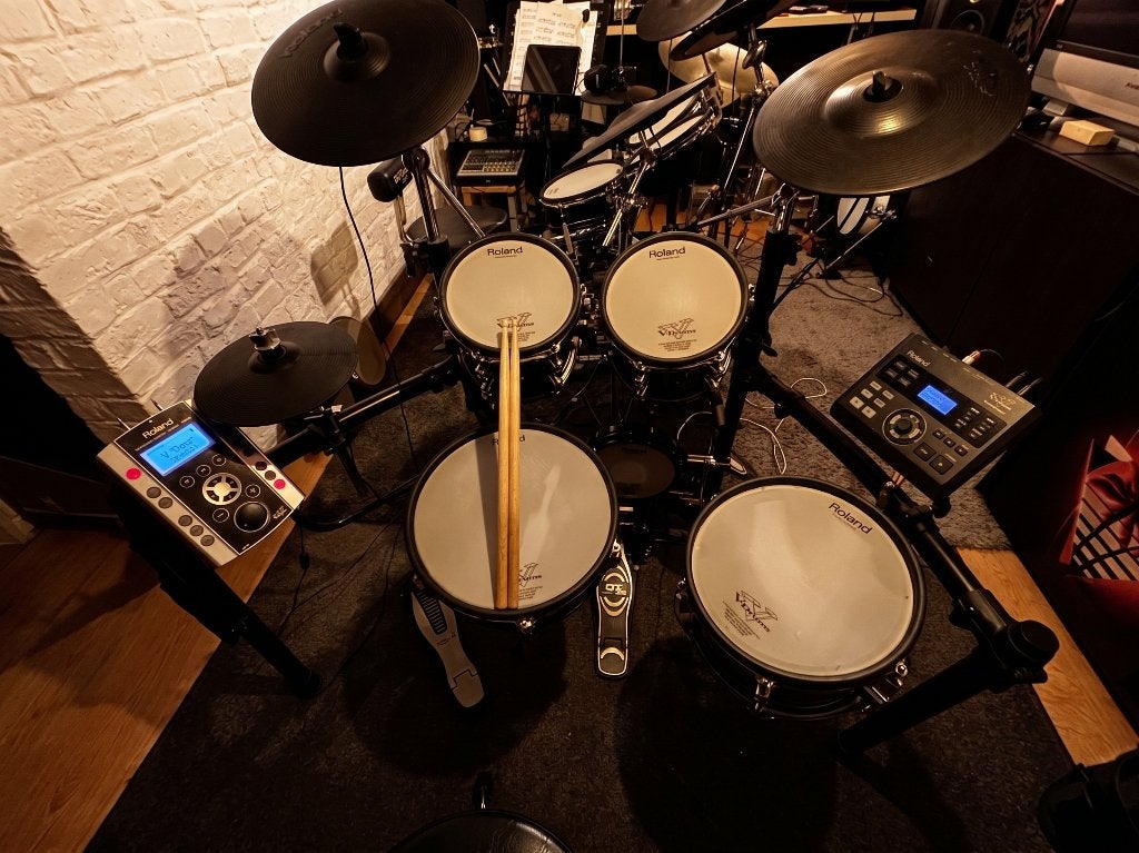 Batterie hybride Roland TD-9 / Fûts PDP Concept Maple  DW, Musique & Instruments, Enlèvement, Utilisé, Roland