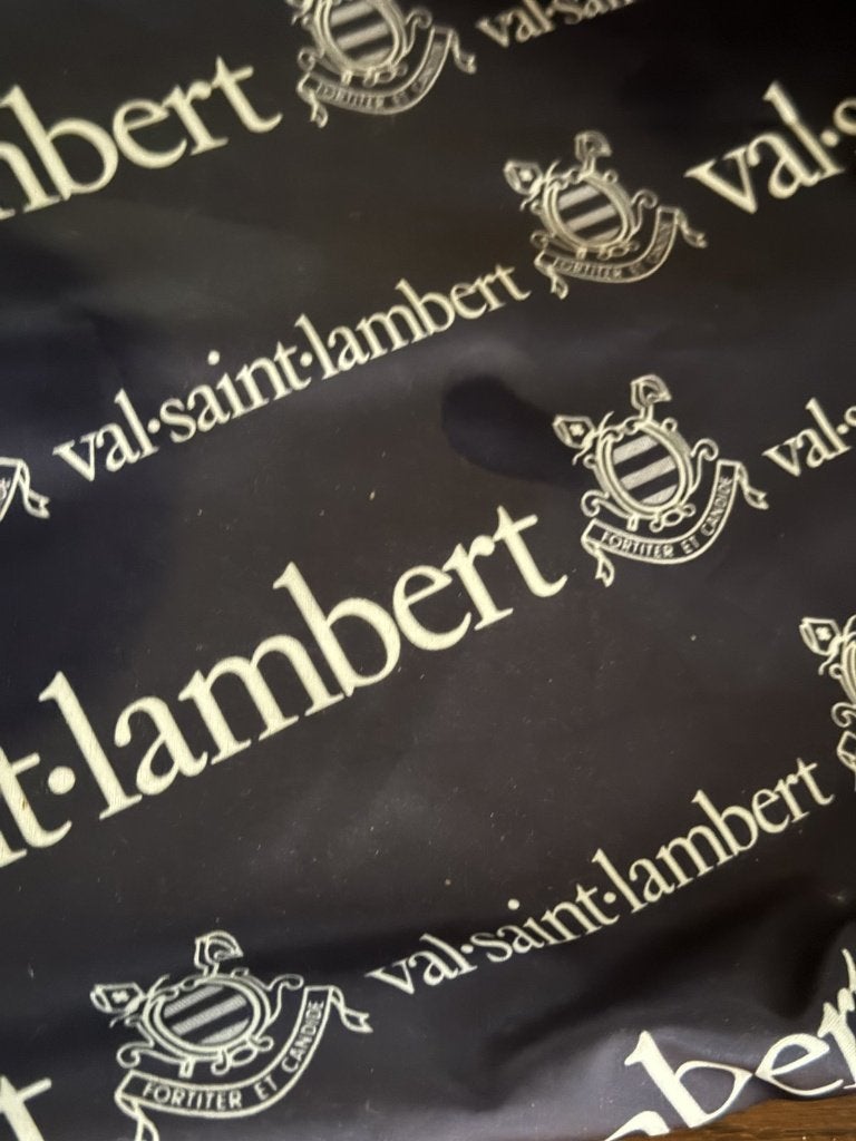 3 Val Saint Lambert doeken met logo (zwart/wit), Ophalen
