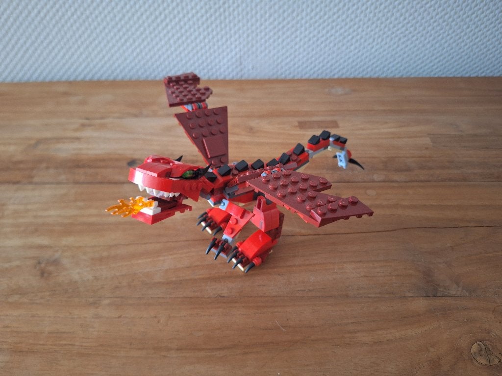 lego creator draak 31032, Kinderen en Baby's, Gebruikt, Lego, Ophalen of Verzenden, Compleet