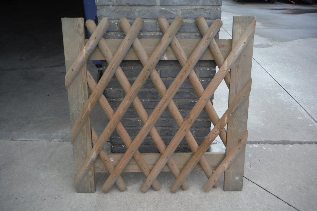 tuinhek / poort 1x1meter, Enlèvement, Neuf, Bois, Porte du jardin