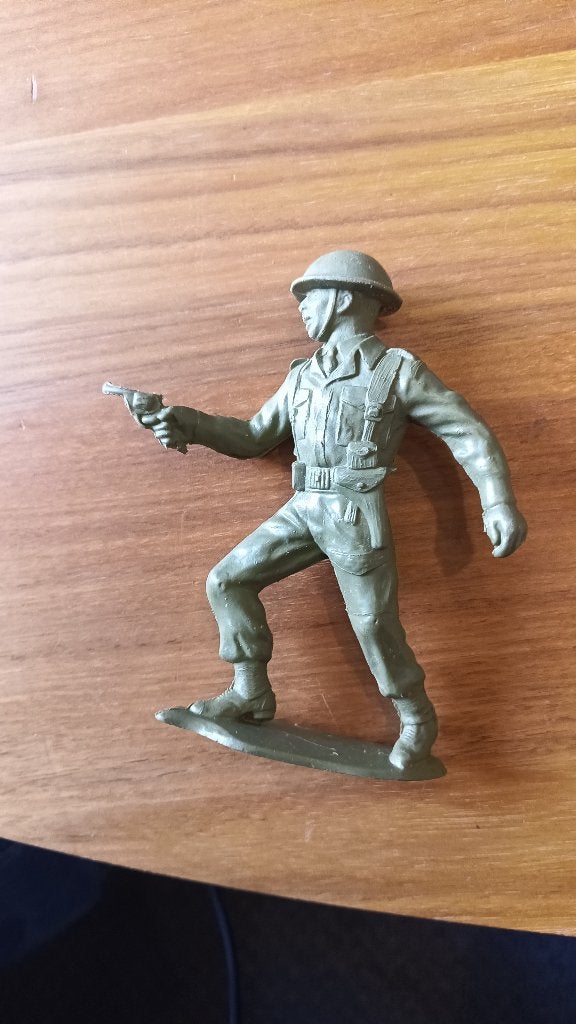 Vintage Louis Marx WW2 British Soldier 63 Made Great Britain, Antiek en Kunst, Ophalen of Verzenden