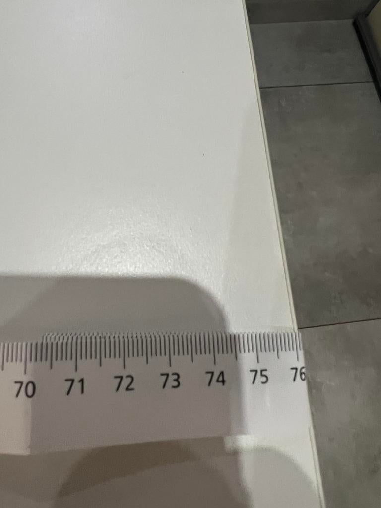 Petite table de cuisine caree 76cm, Enlèvement, Comme neuf