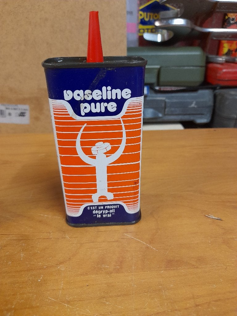 ancienne burette huile vide degripoil vaseline pure, Enlèvement ou Envoi, Utilisé, Autres types