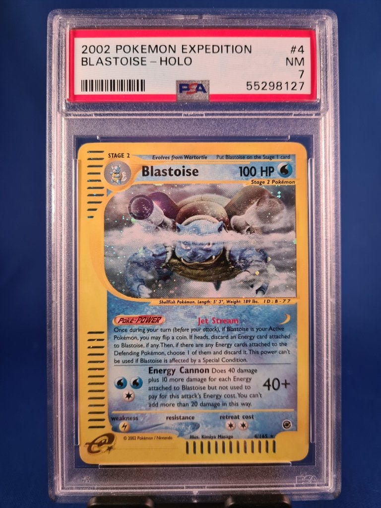 Blastoise 4/165 - Expedition Base Set (PSA 7), Verzenden, Gebruikt