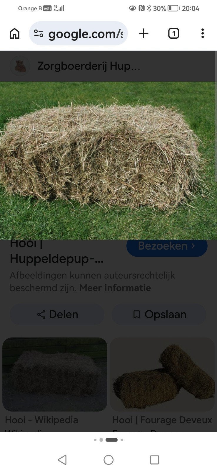 Hooi, Ophalen
