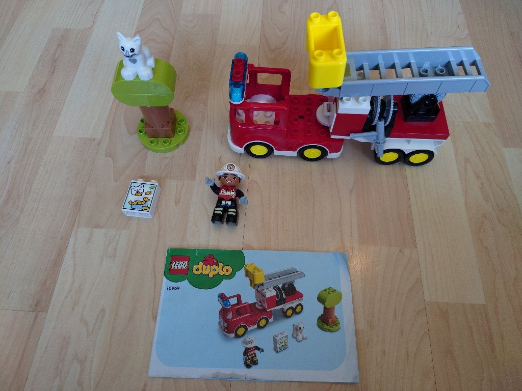 Duplo Brandweerauto - 10969, City, Ophalen of Verzenden, Zo goed als nieuw, Compleet